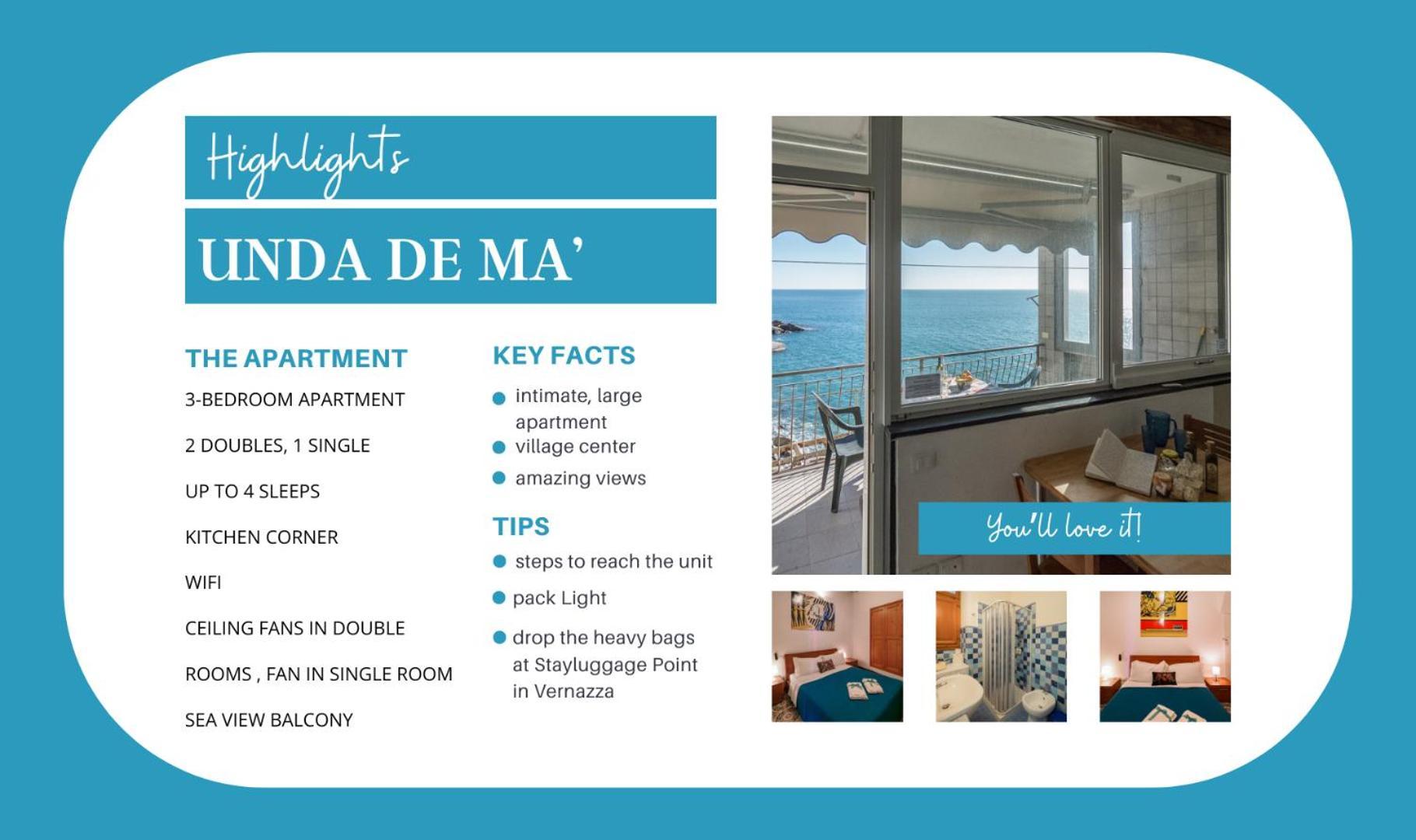 Unda De Ma Sea View Terrace Apartment Vernazza Extérieur photo